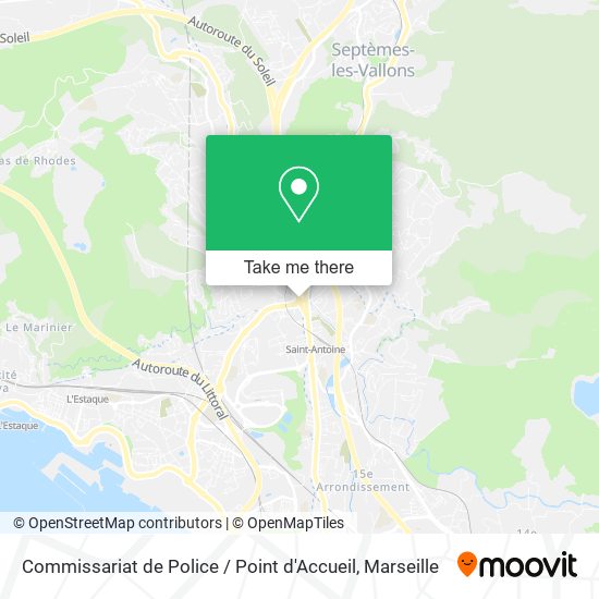 Mapa Commissariat de Police / Point d'Accueil