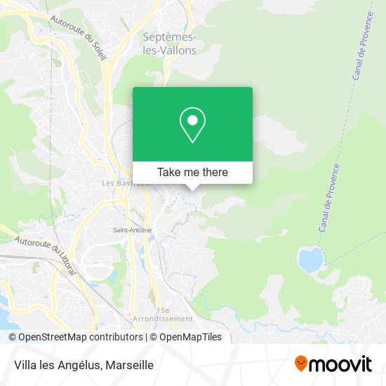 Villa les Angélus map