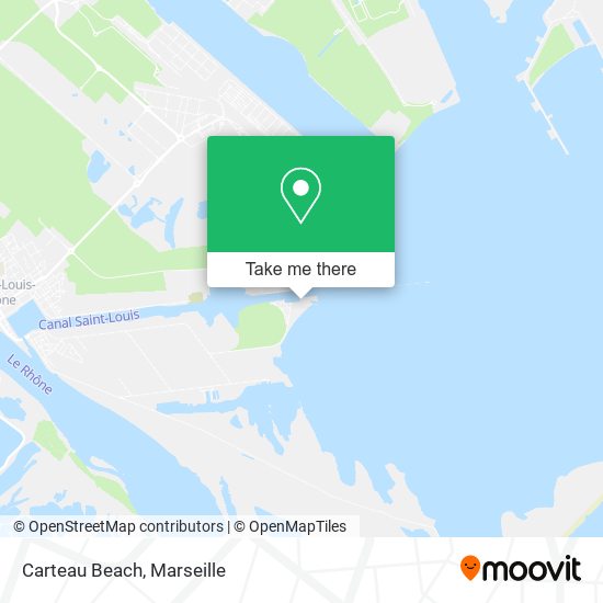 Carteau Beach map