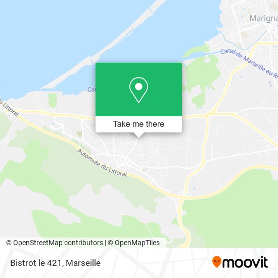 Bistrot le 421 map
