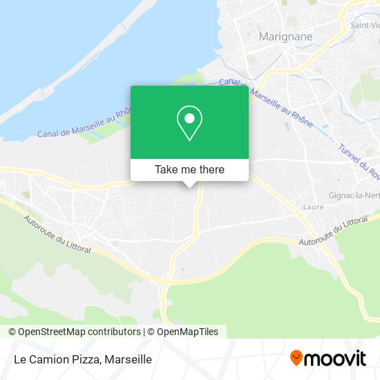 Le Camion Pizza map