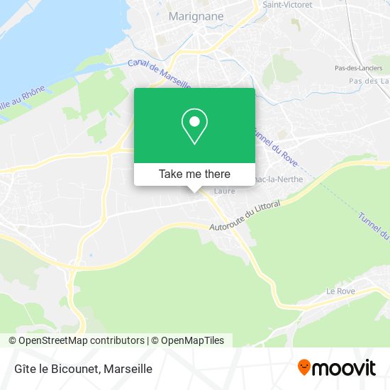 Gîte le Bicounet map