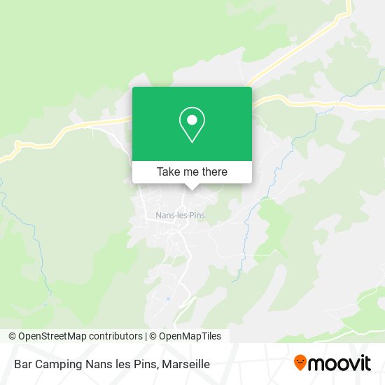 Bar Camping Nans les Pins map