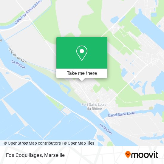 Fos Coquillages map