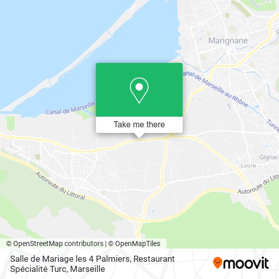Salle de Mariage les 4 Palmiers, Restaurant Spécialité Turc map