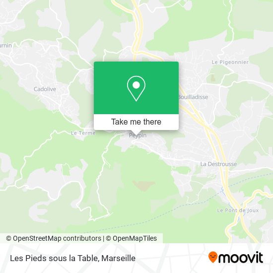 Les Pieds sous la Table map