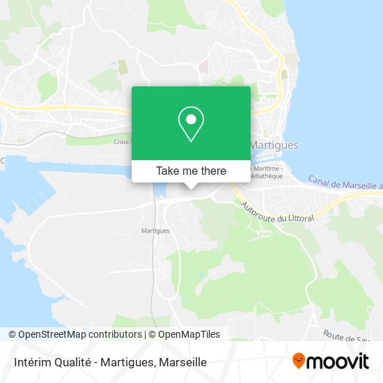 Intérim Qualité - Martigues map