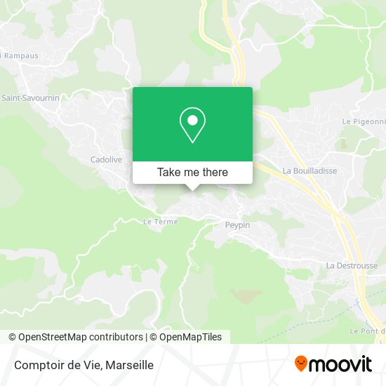 Comptoir de Vie map