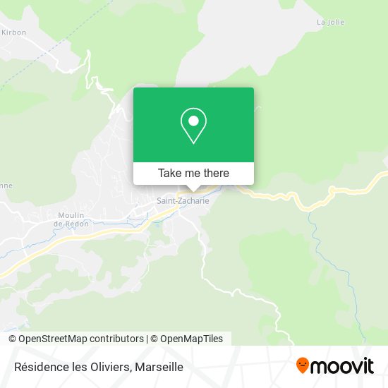 Résidence les Oliviers map