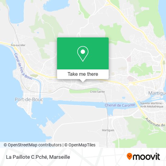 La Paillote C.Pché map