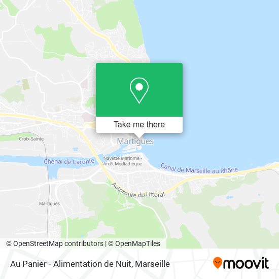 Au Panier - Alimentation de Nuit map