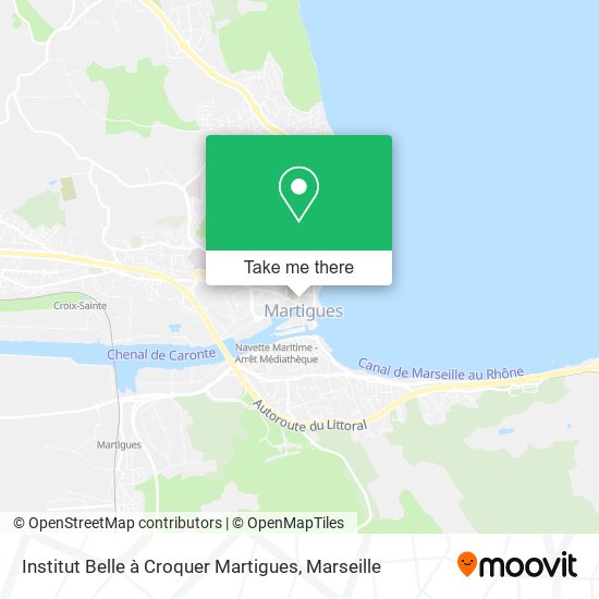 Institut Belle à Croquer Martigues map