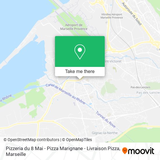 Mapa Pizzeria du 8 Mai - Pizza Marignane - Livraison Pizza