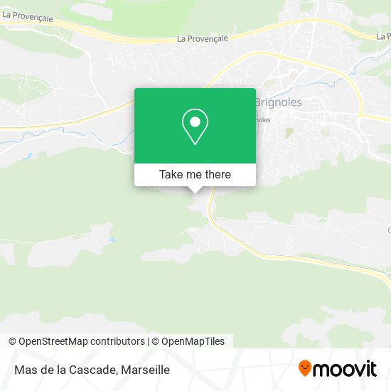 Mas de la Cascade map