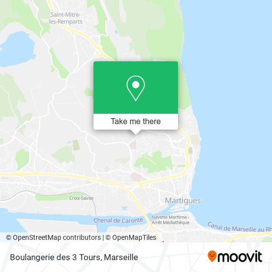 Mapa Boulangerie des 3 Tours