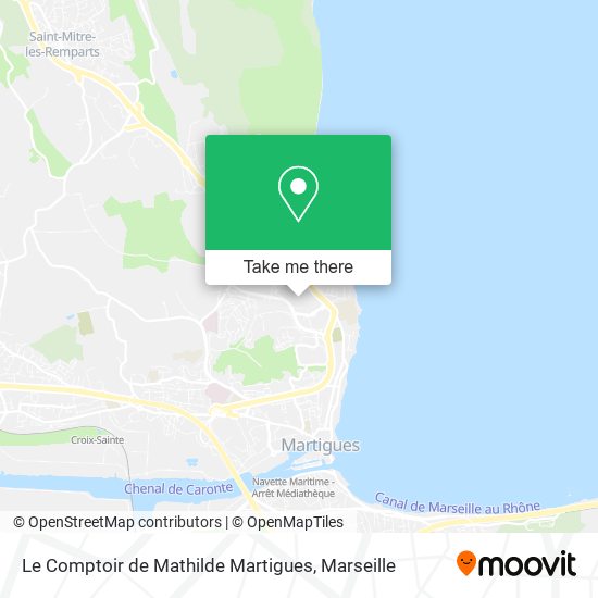 Mapa Le Comptoir de Mathilde Martigues