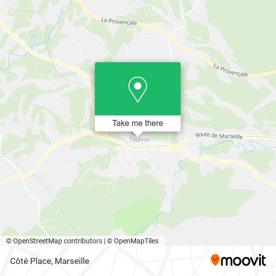 Côté Place map