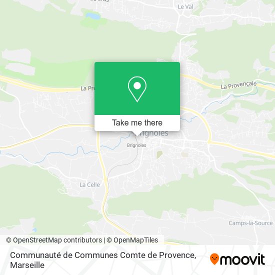 Communauté de Communes Comte de Provence map