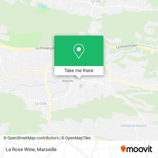 La Rose Wine map