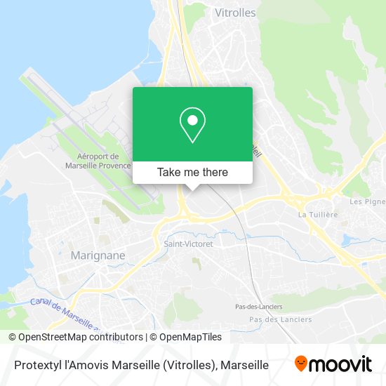 Protextyl l'Amovis Marseille (Vitrolles) map