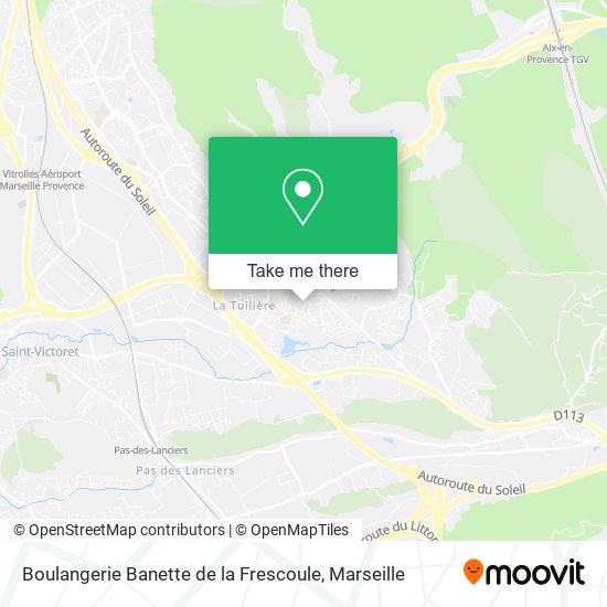 Boulangerie Banette de la Frescoule map