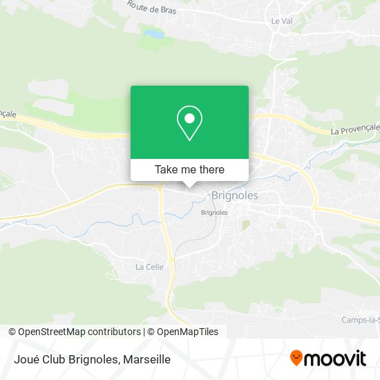 Joué Club Brignoles map