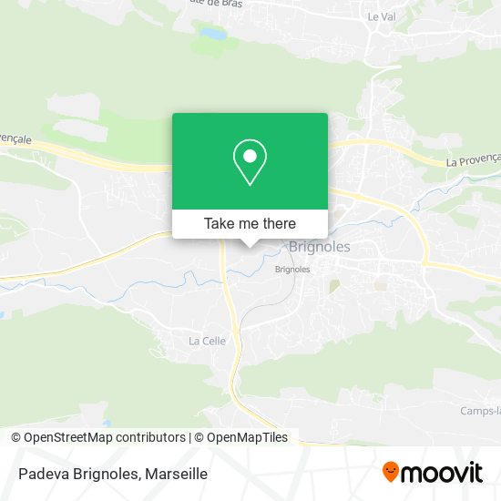 Padeva Brignoles map