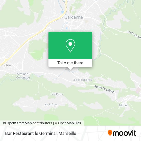 Bar Restaurant le Germinal map