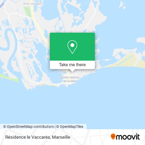 Résidence le Vaccarès map
