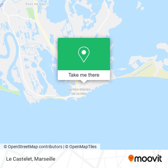 Le Castelet map