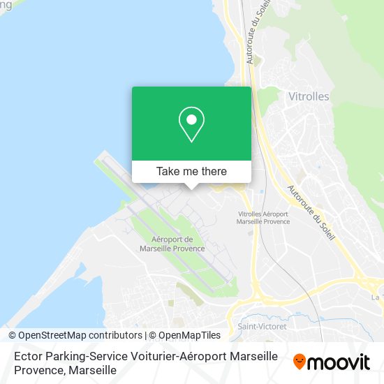 Ector Parking-Service Voiturier-Aéroport Marseille Provence map