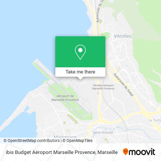 ibis Budget Aéroport Marseille Provence map