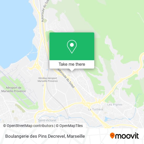 Boulangerie des Pins Decrevel map