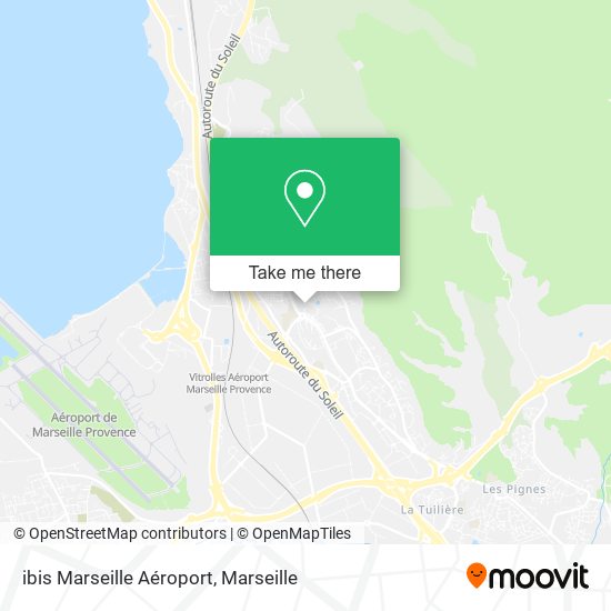 ibis Marseille Aéroport map