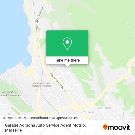 Mapa Garage Adragna Auto Service Agent Motrio