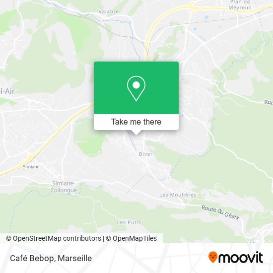 Café Bebop map