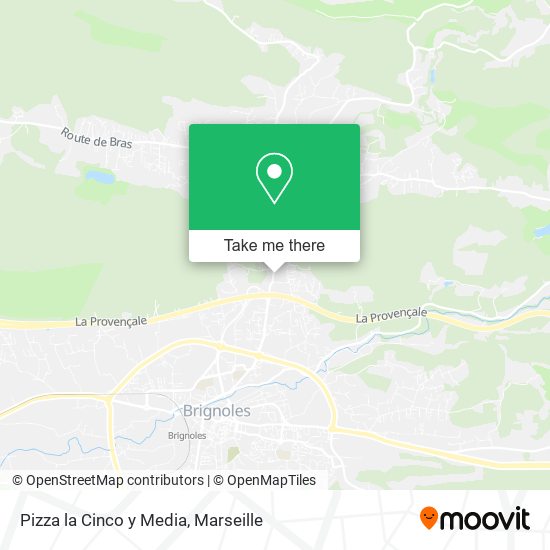 Pizza la Cinco y Media map