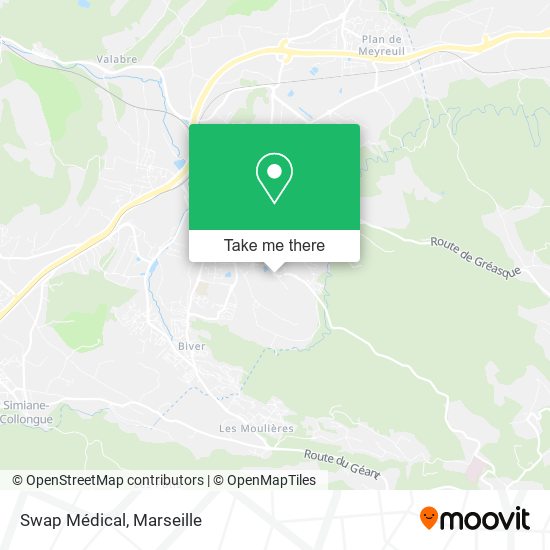 Swap Médical map