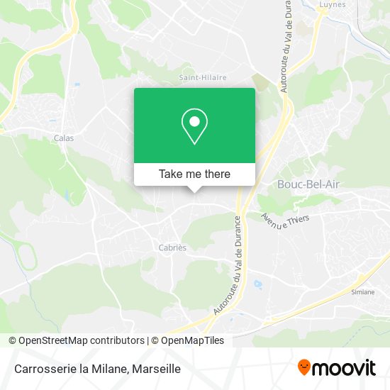 Carrosserie la Milane map