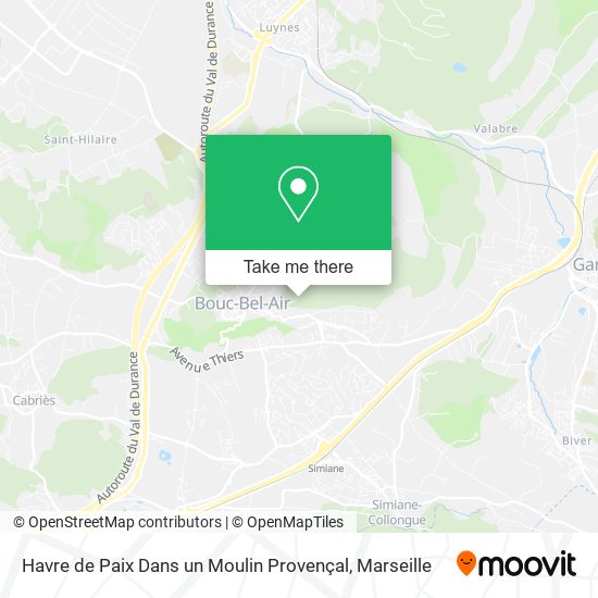 Havre de Paix Dans un Moulin Provençal map