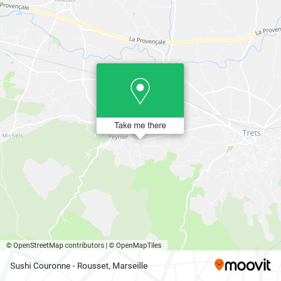 Sushi Couronne - Rousset map