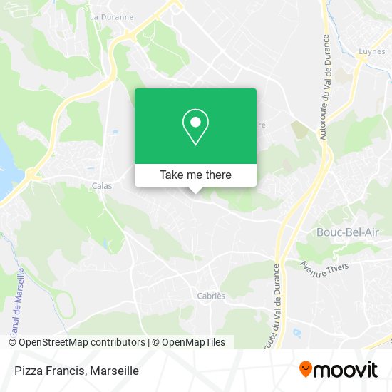 Pizza Francis map
