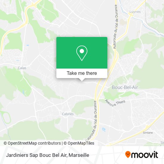 Jardiniers Sap Bouc Bel Air map