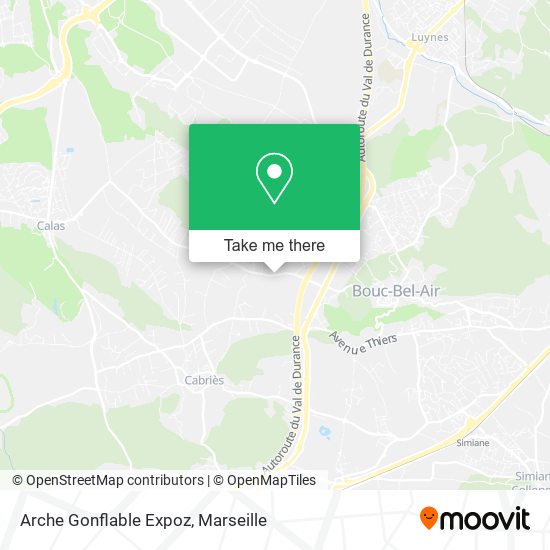 Arche Gonflable Expoz map