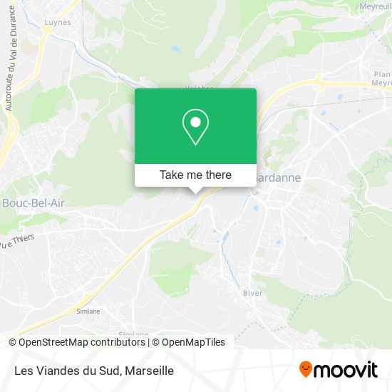 Les Viandes du Sud map