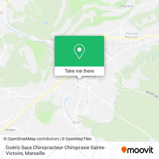 Goëric Saux Chiropracteur-Chiropraxie Sainte-Victoire map