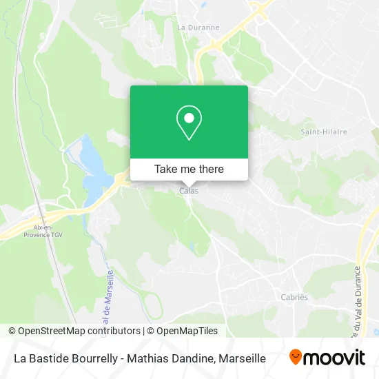 La Bastide Bourrelly - Mathias Dandine map