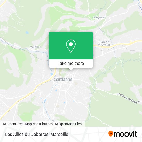 Les Alliés du Débarras map