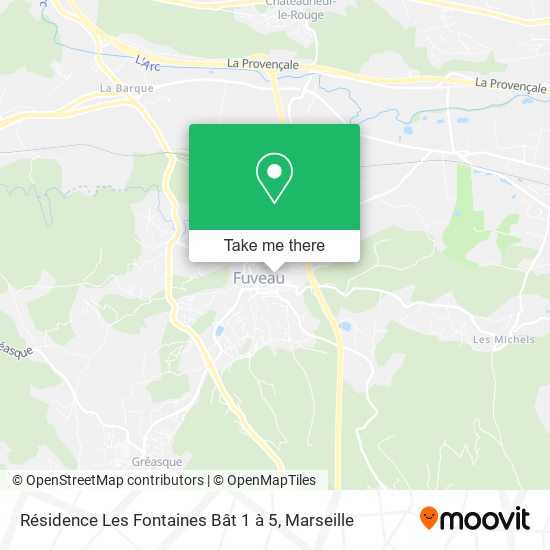 Résidence Les Fontaines Bât 1 à 5 map