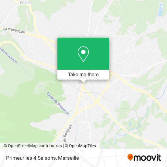 Primeur les 4 Saisons map
